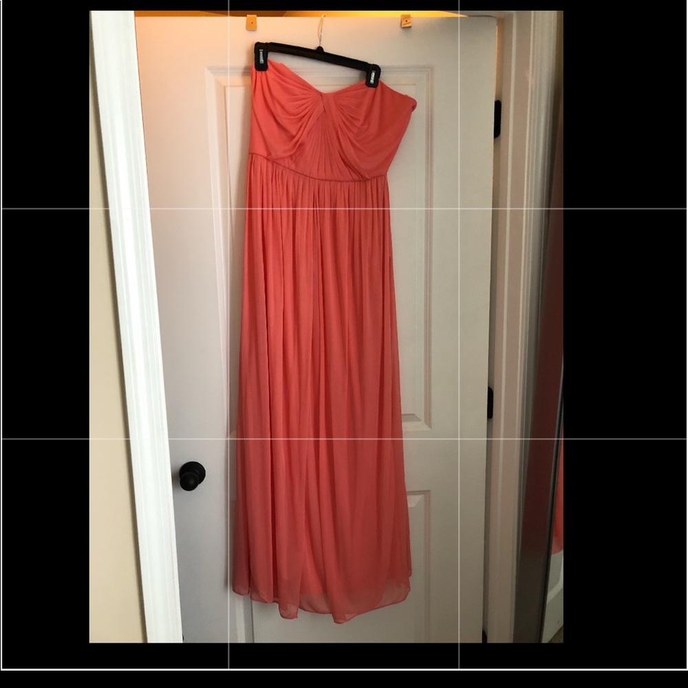 Coral bridesmaid or prom dress